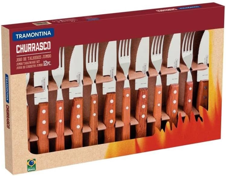 Jogo de Churrasco Tramontina Dynamic, 12 peças em inox